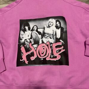 One of one zenana hole graphic hoodie